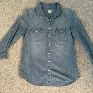 J. Crew Light Blue Chambray Shirt